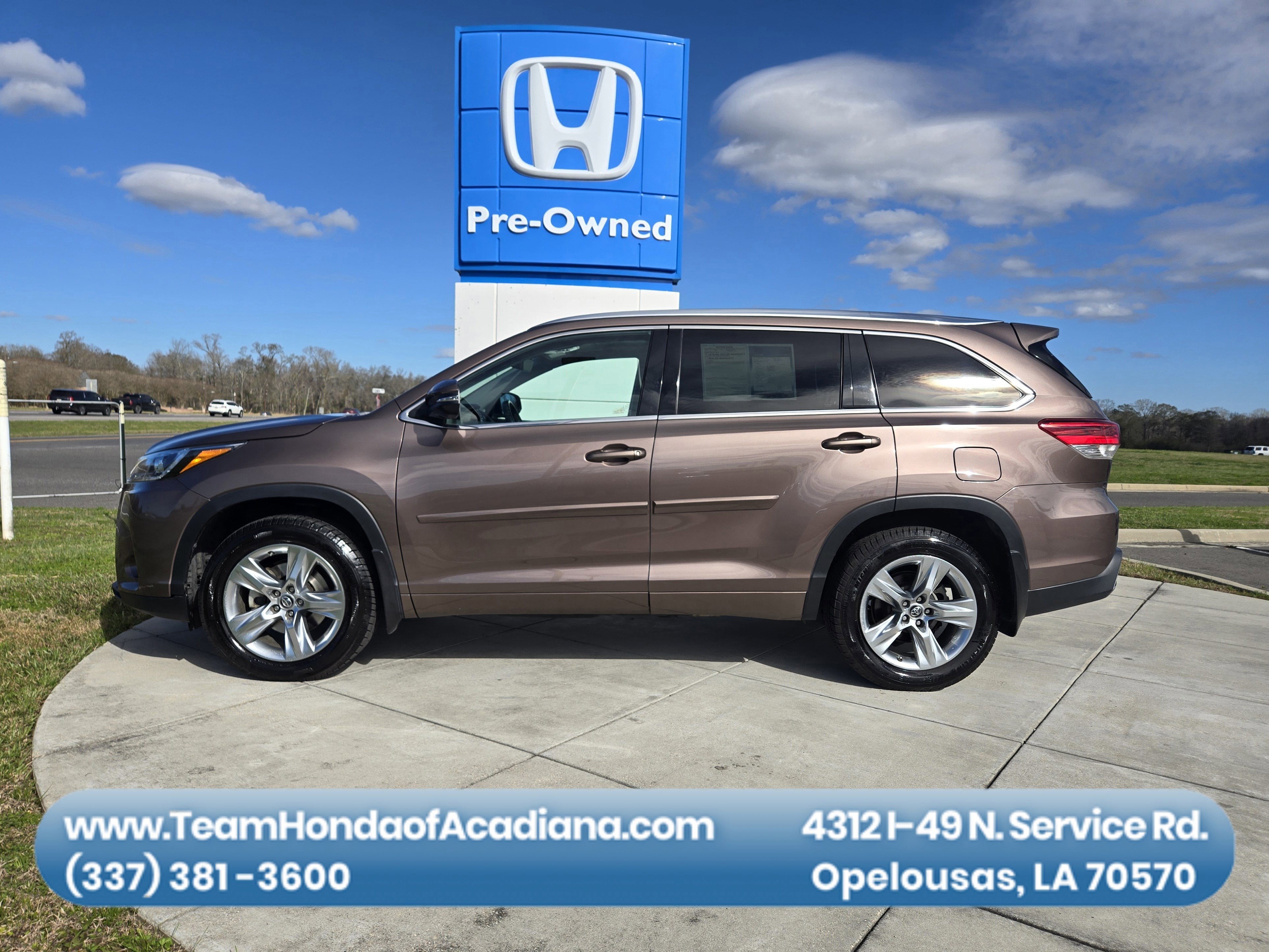 2018 Toyota Highlander Limited Platinum