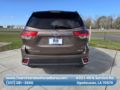 2018 Toyota Highlander Limited Platinum