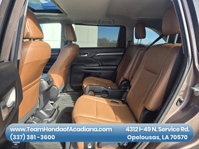 2018 Toyota Highlander Limited Platinum